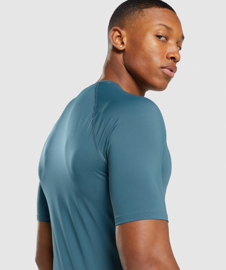 Camiseta Interior Gymshark Element Verde Azulado Toscano