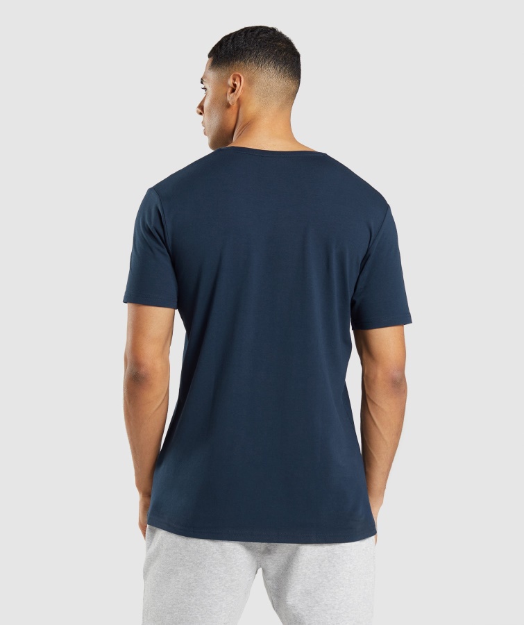 Camiseta Esencial Gymshark Azul Marino