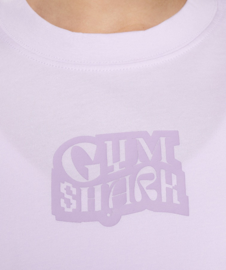 Gymshark Camiseta Extragrande Con Gráfico De Logo Lila Desteñido