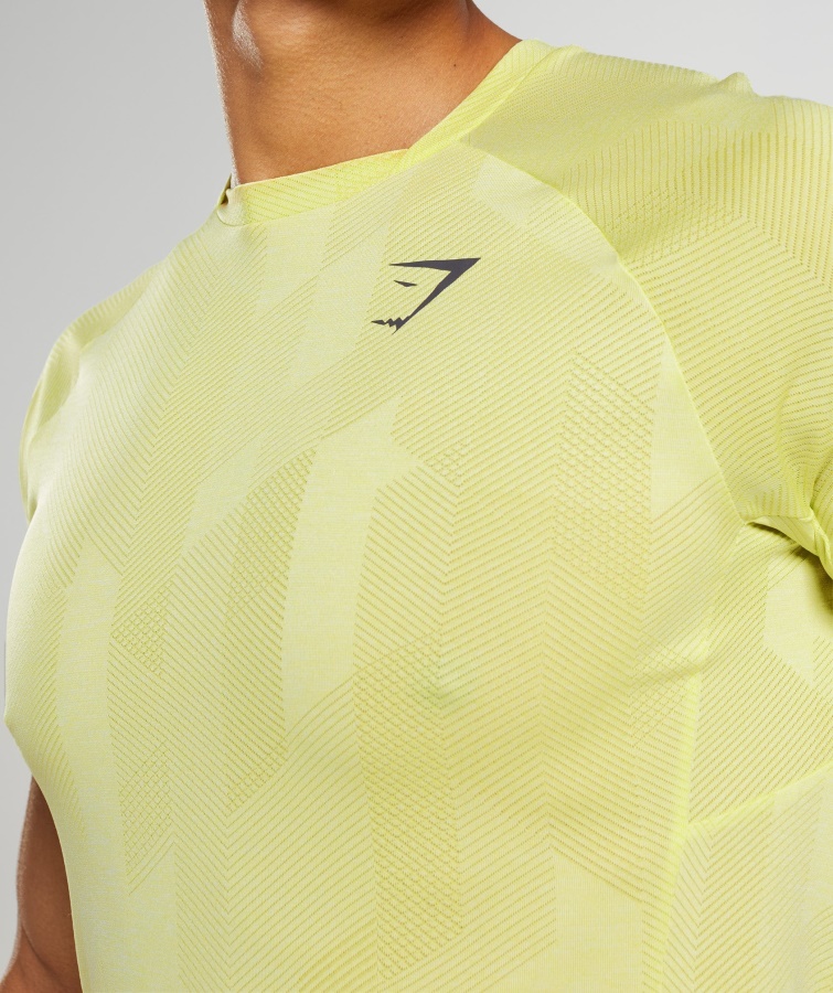 Camiseta Gymshark Firefly ápice Verde-blanco