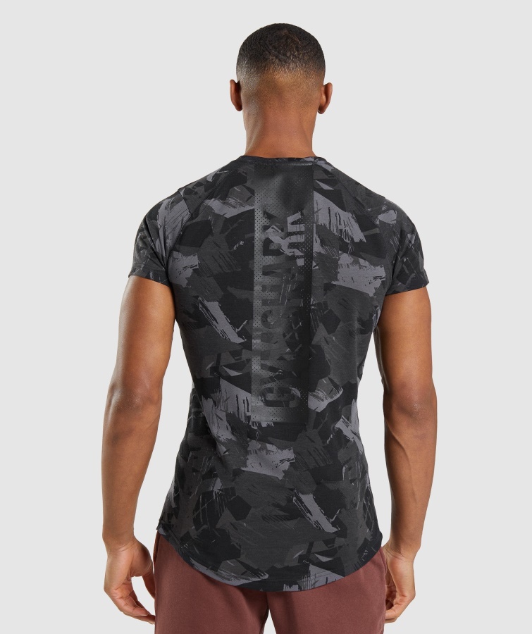 Camiseta Gris Con Estampado Atrevido Gymshark