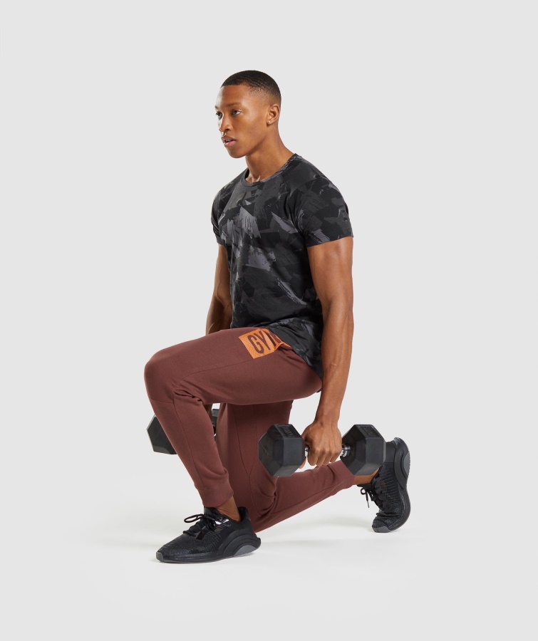 Camiseta Gris Con Estampado Atrevido Gymshark