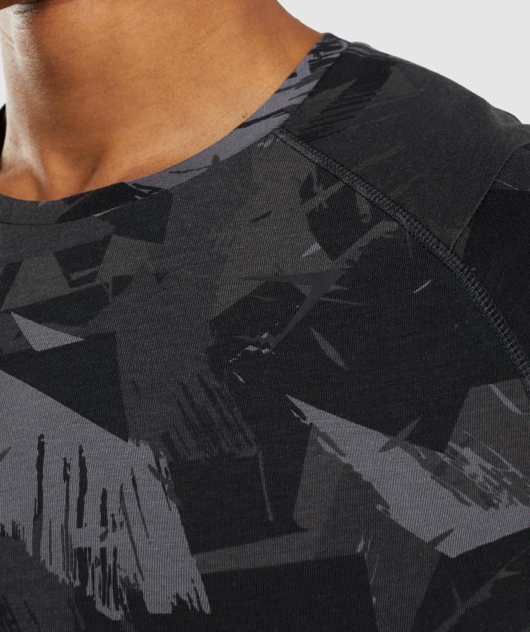 Camiseta Gris Con Estampado Atrevido Gymshark