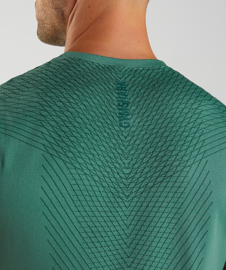 Gymshark Hoya Verde-bosque Verde ápice Tanque Sin Costuras