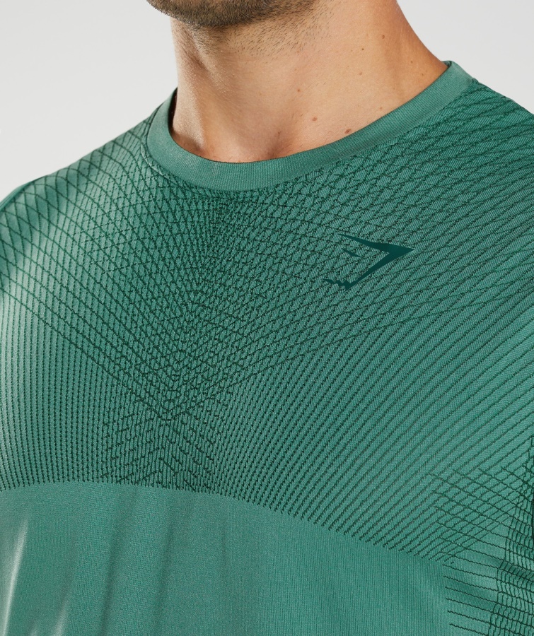 Gymshark Hoya Verde-bosque Verde ápice Tanque Sin Costuras