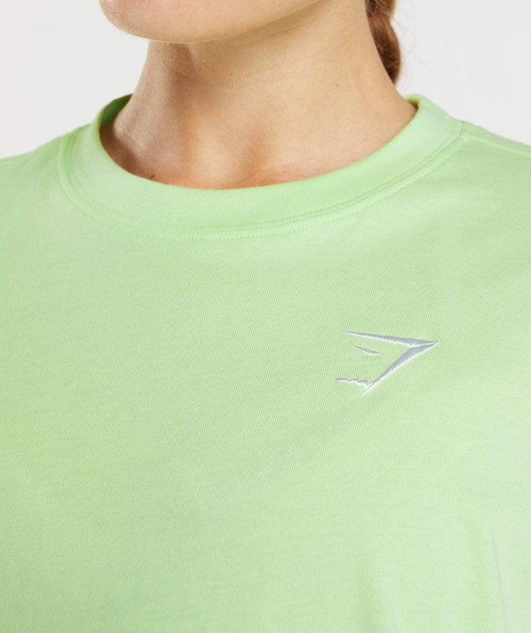 Camiseta Extragrande De Entrenamiento Verde Kiwi Gymshark