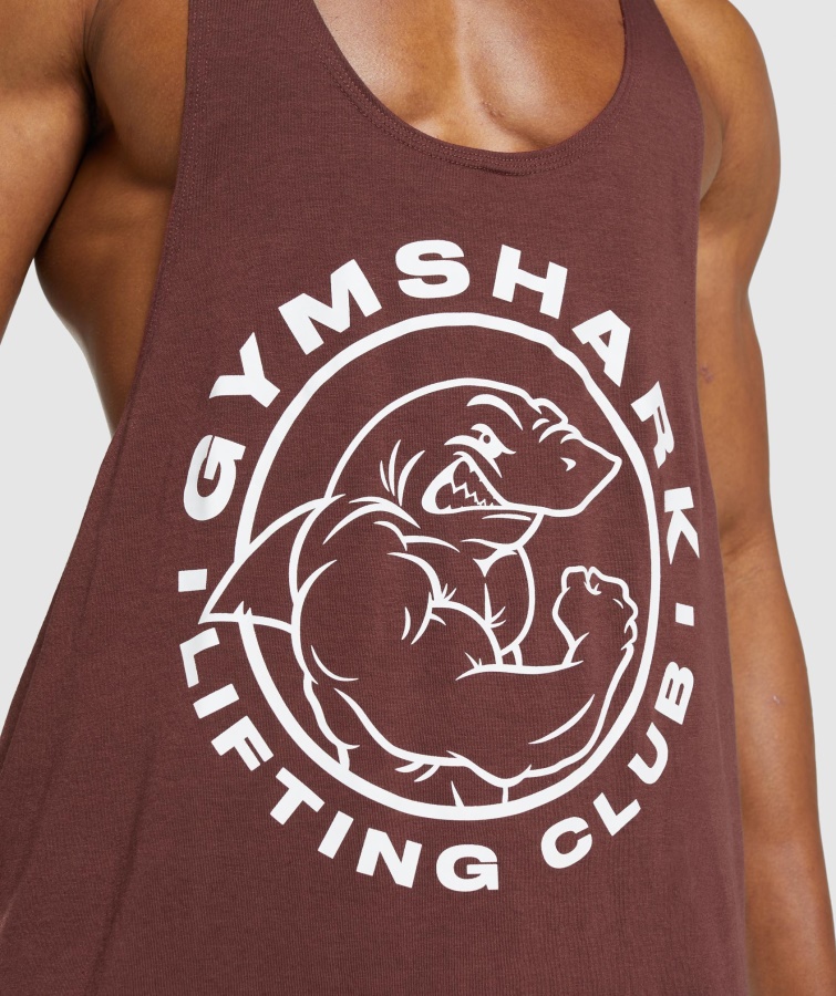 Gymshark Legacy Larguero Marrón Cereza
