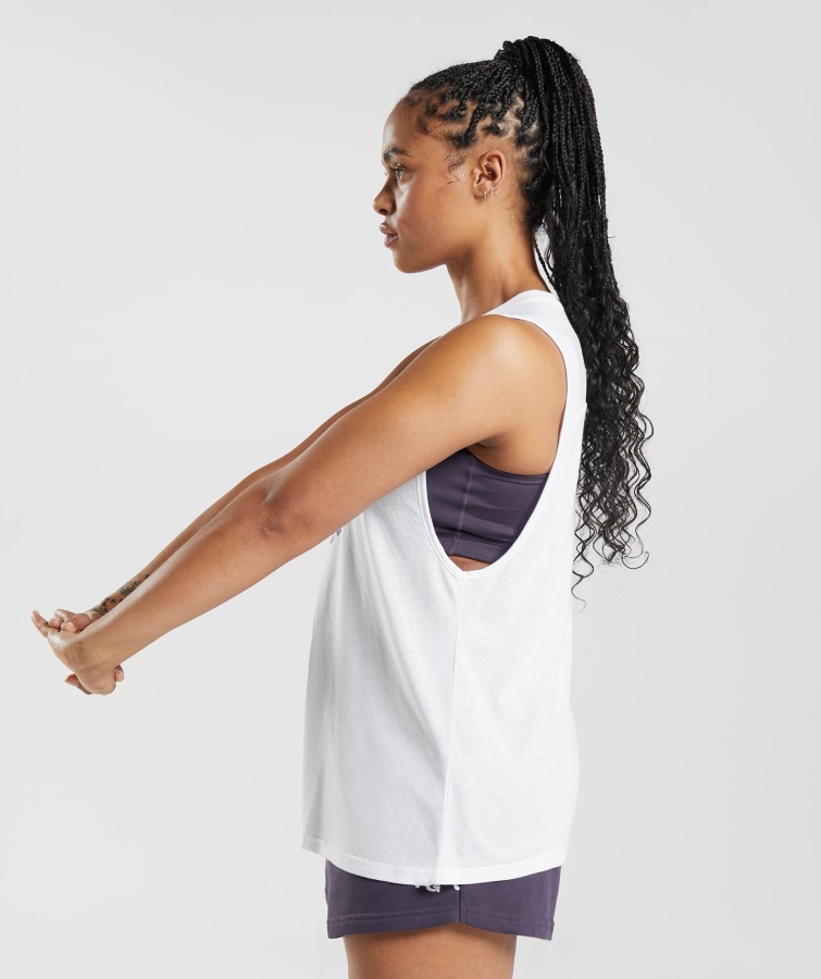 Gymshark Legado Tanque Blanco
