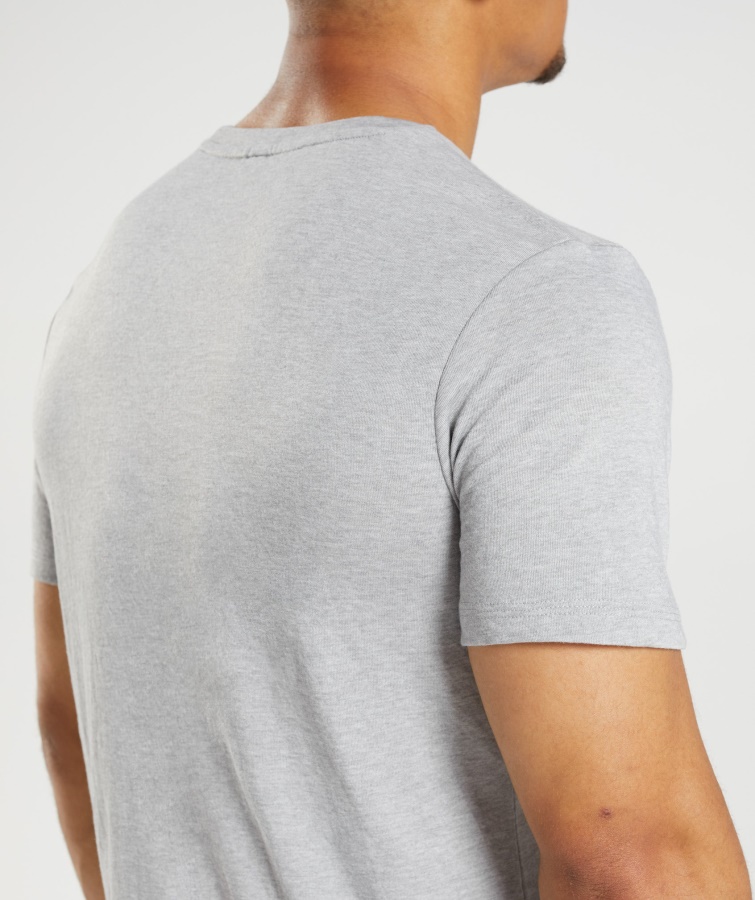 Camiseta Gymshark Core Marl Legacy Gris Claro