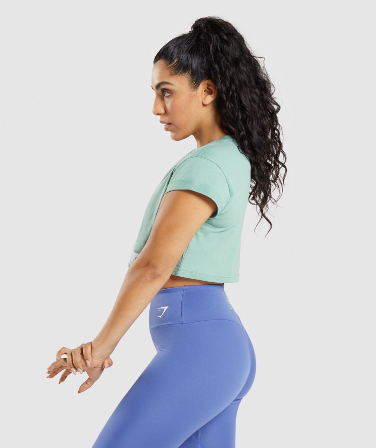Crop Top Gymshark Maya Fracción Azul