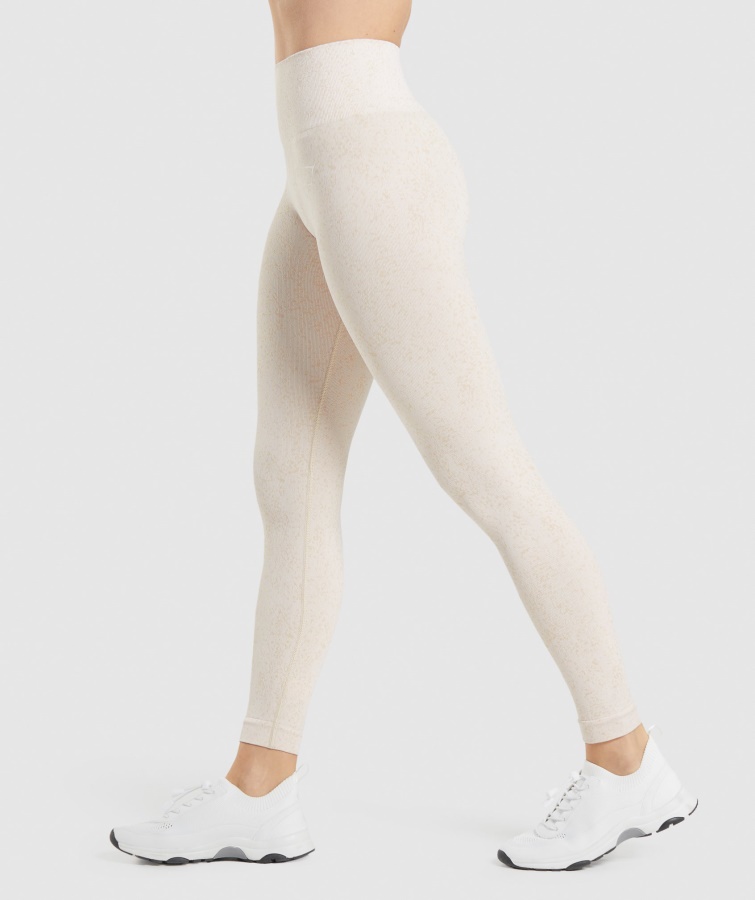 Gymshark Mineral-coconut White Adapt Fleck Sin Costuras Legging