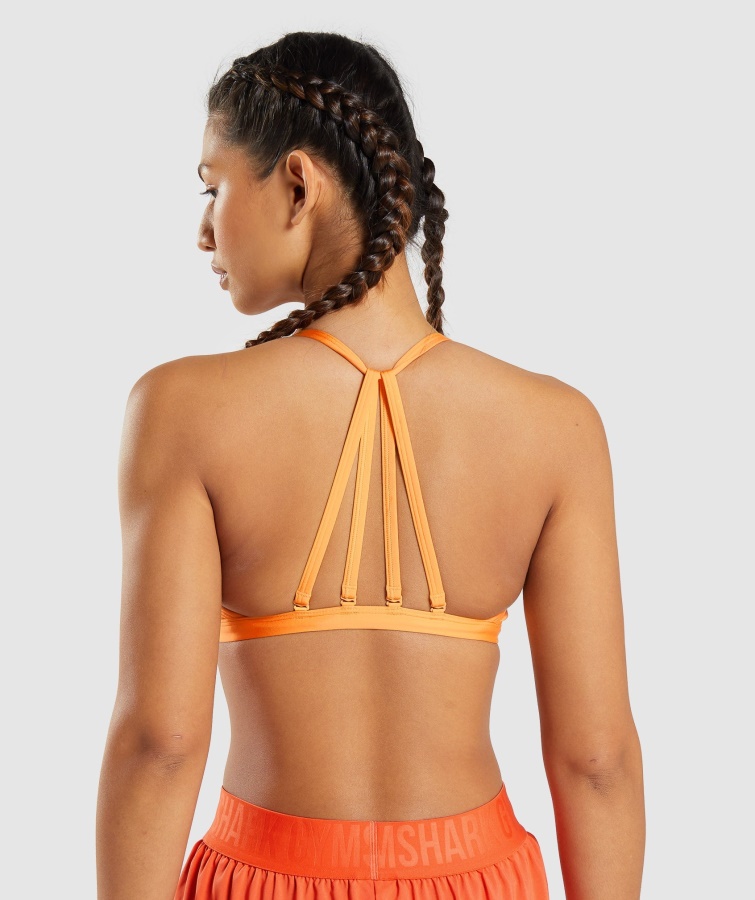 Sujetador Deportivo Gymshark Minimal Naranja Albaricoque