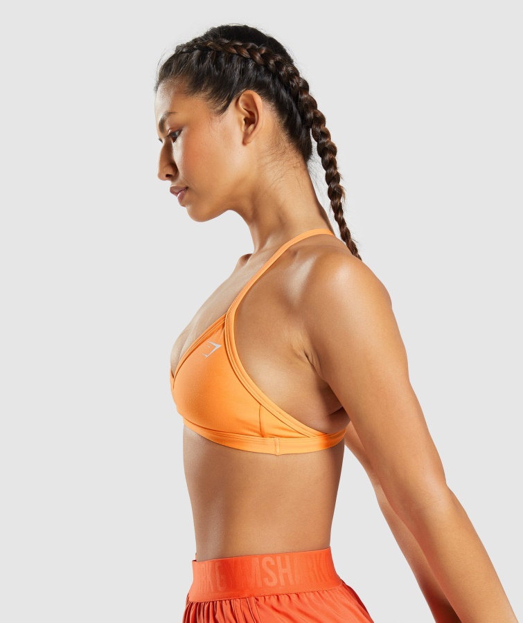 Sujetador Deportivo Gymshark Minimal Naranja Albaricoque