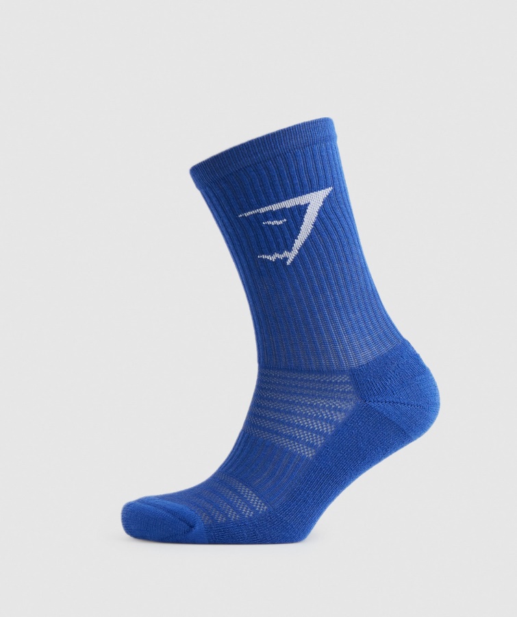 Gymshark Azul Marino-atlético Azul-gris Claro Jaspeado Calcetines (paquete De 3)