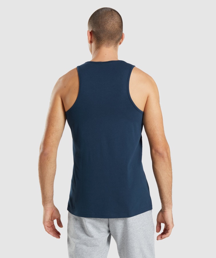 Tanque Gymshark Navy Critical 2.0