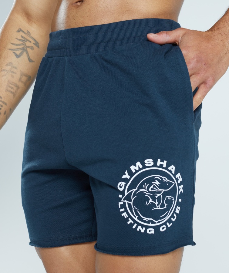 Shorts Deportivos Gymshark Azul Marino