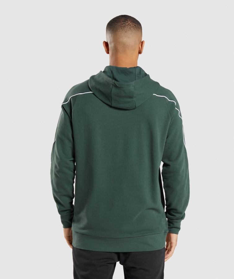 Sudadera Con Capucha Gymshark Obsidian Green-white Reccess