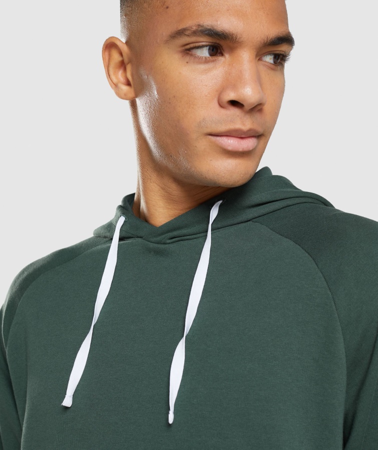 Sudadera Con Capucha Gymshark Obsidian Green-white Reccess