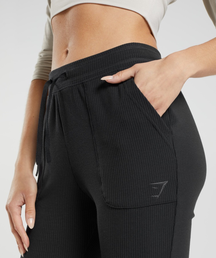 Gymshark Pausa Pantalones Acampanados Negro