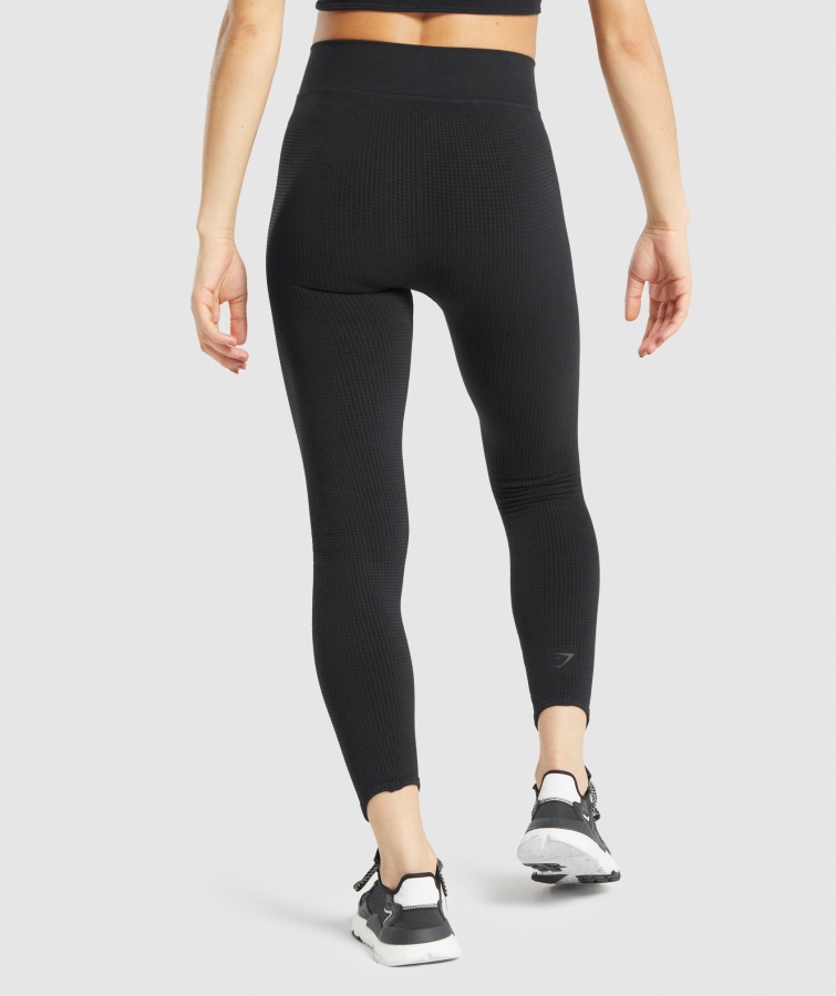 Gymshark Pausa Leggins Sin Costuras Negro