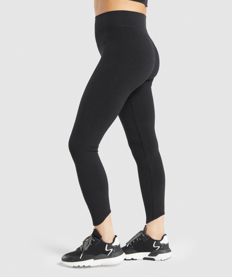 Gymshark Pausa Leggins Sin Costuras Negro