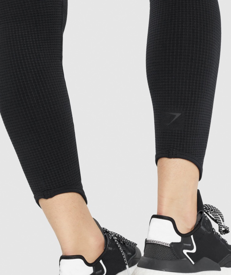 Gymshark Pausa Leggins Sin Costuras Negro