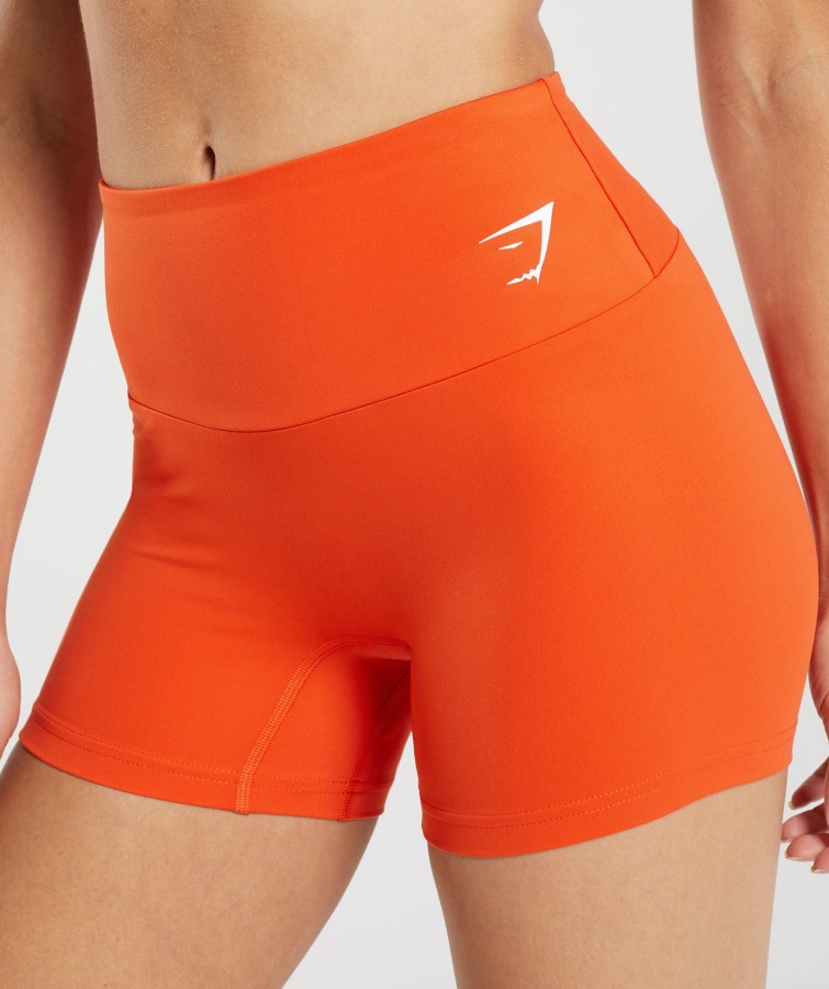 Gymshark Pepper Rojo Pantalones Cortos De Entrenamiento Ajustados