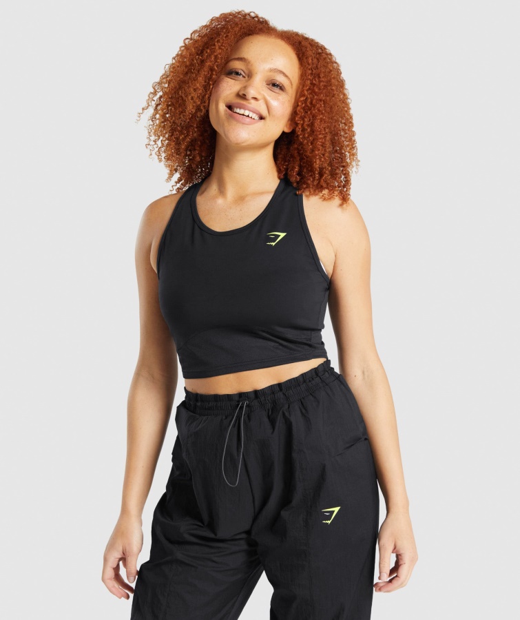 Gymshark Pulso Crop Top Negro