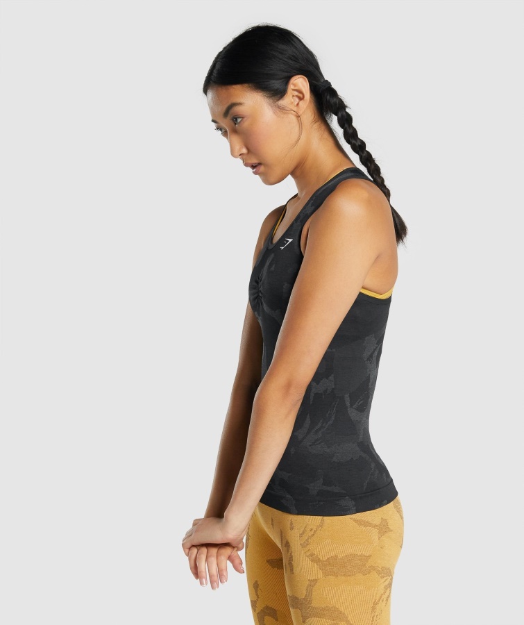 Gymshark Camiseta Sin Costuras Adapt Camo Savanna-black