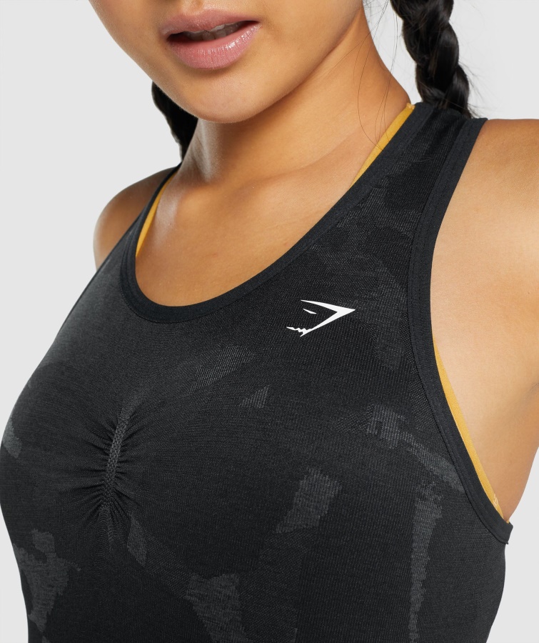 Gymshark Camiseta Sin Costuras Adapt Camo Savanna-black