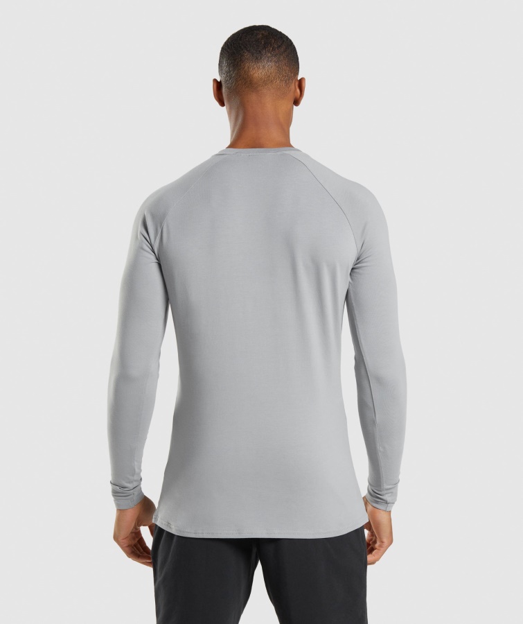 Camiseta De Manga Larga Gymshark Smokey Grey Apollo
