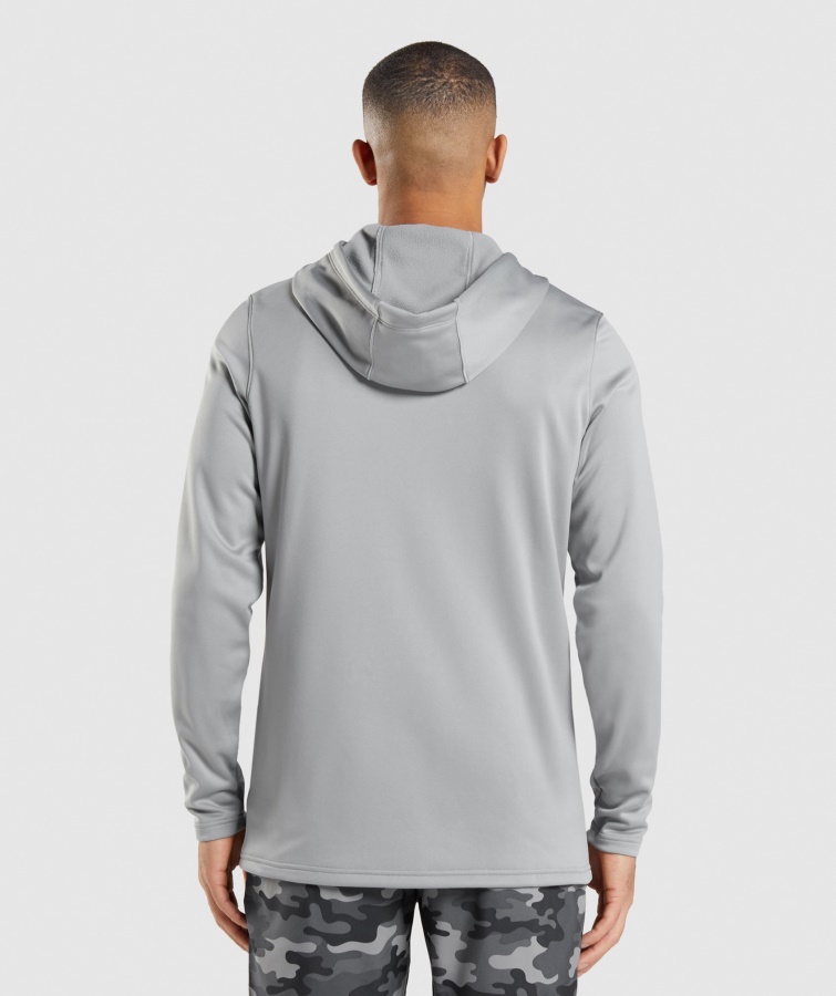 Sudadera Con Capucha Y Cremallera Gymshark Smokey Grey