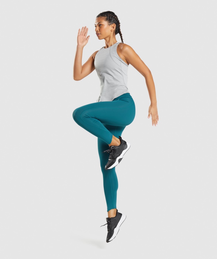 Tanque De Velocidad Gymshark Smokey Gris Verdoso Jaspeado