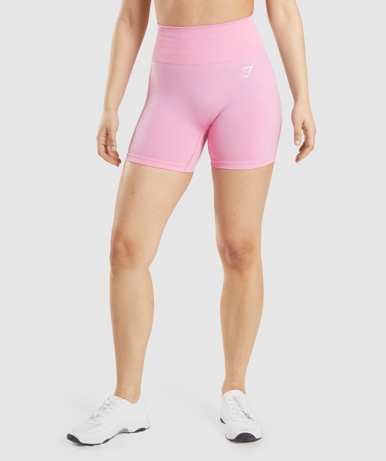 Pantalones Cortos Gymshark Sorbet Rosa Jaspeado Vital Sin Costuras 2.0