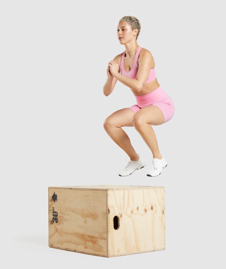 Pantalones Cortos Gymshark Sorbet Rosa Jaspeado Vital Sin Costuras 2.0