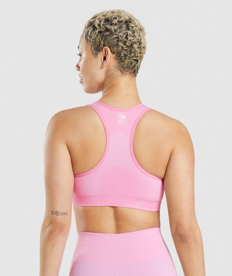 Sujetador Deportivo Gymshark Sorbet Rosa Jaspeado Vital Sin Costuras 2.0