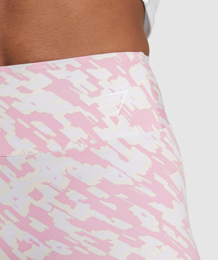 Shorts De Entrenamiento Con Estampado Rosa Sorbete De Gymshark