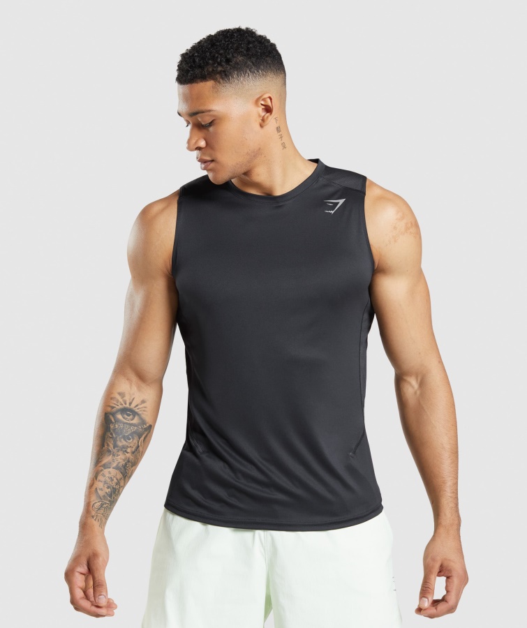 Gymshark Velocidad Evolucionar Tanque Negro