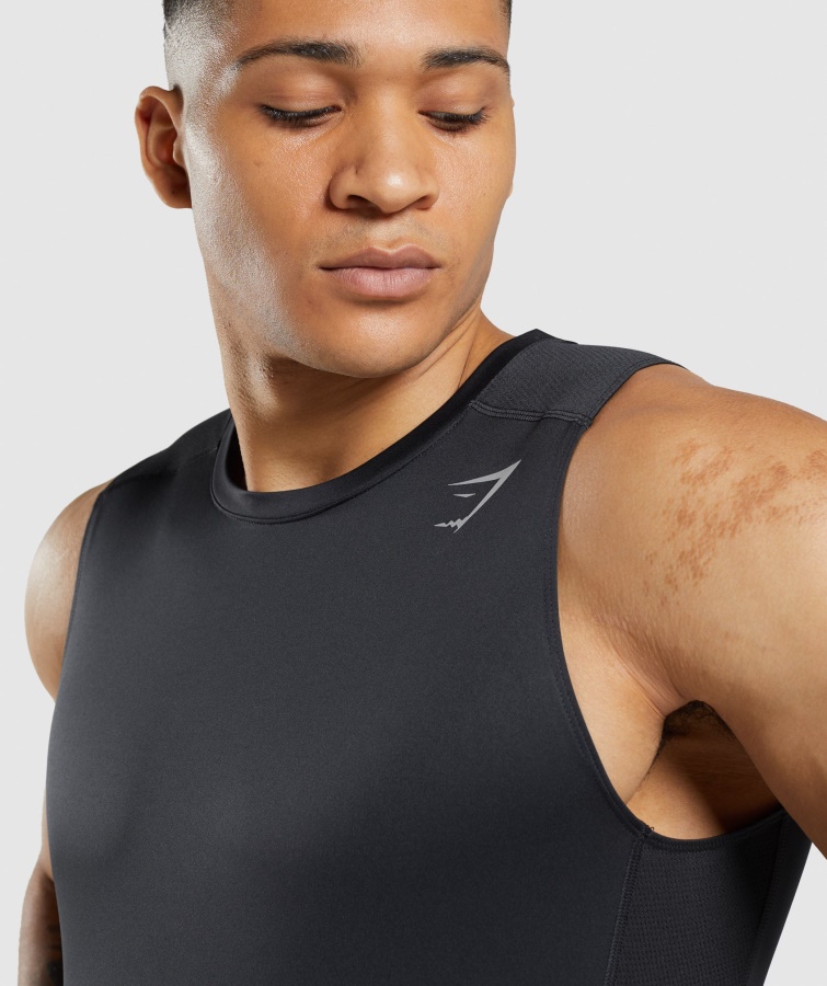 Gymshark Velocidad Evolucionar Tanque Negro