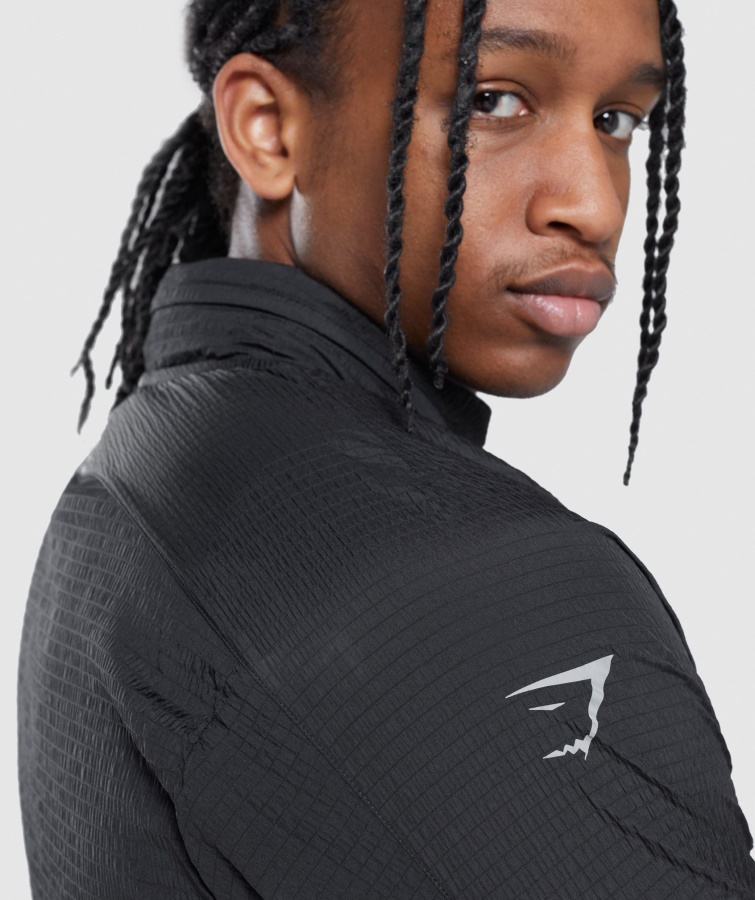 Gymshark Speed ​​Evolution Rompevientos Negro