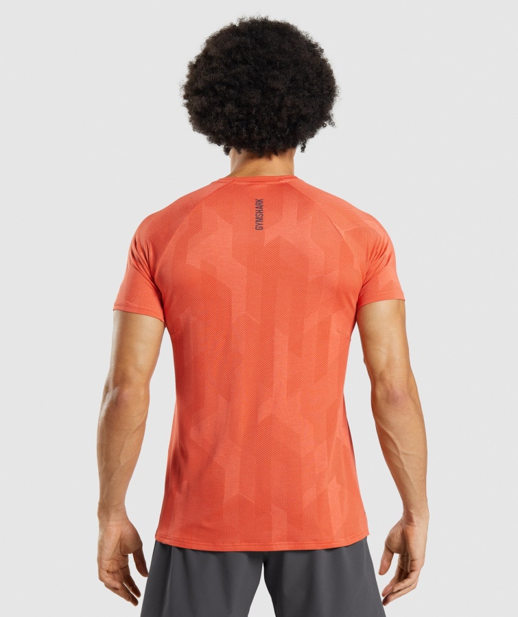 Camiseta Gymshark Naranja Picante-papaya ápice Naranja