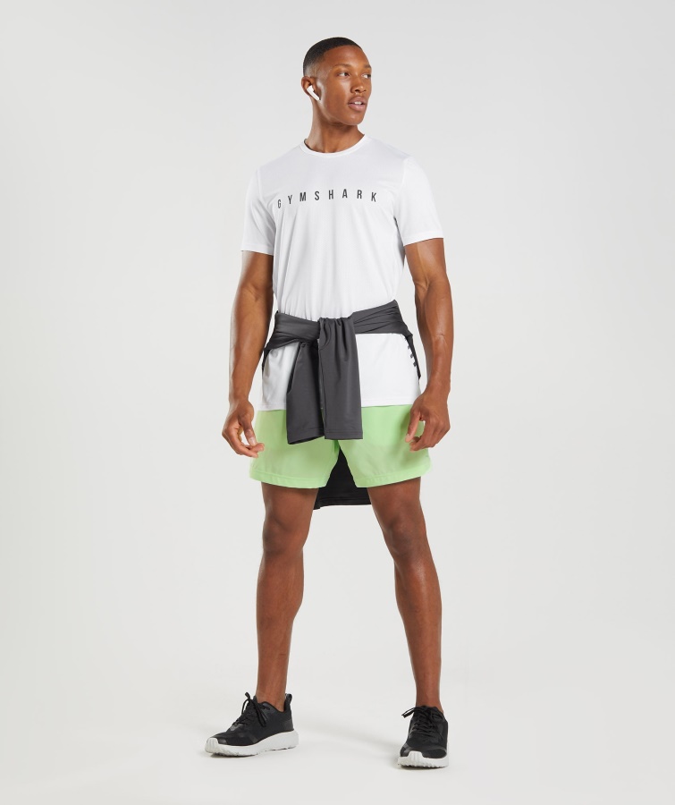 Camiseta Gymshark Sport Stripe Blanca