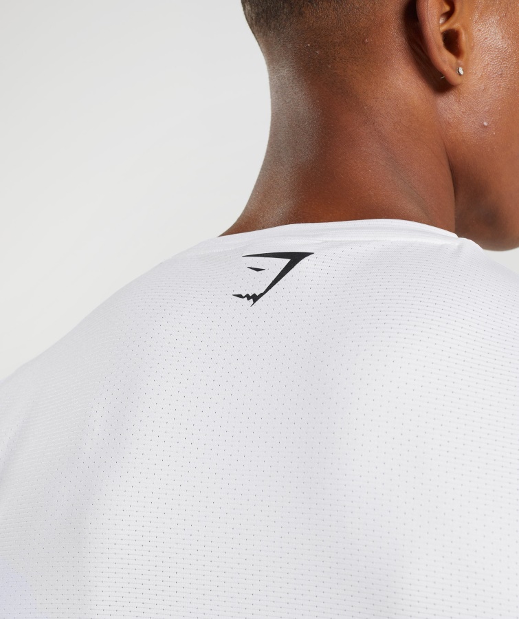 Camiseta Gymshark Sport Stripe Blanca