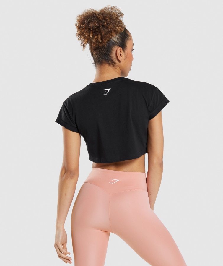 Paquete De Pegatinas Gymshark Camiseta Corta Negra