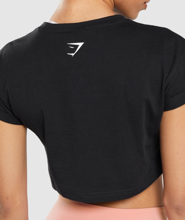 Paquete De Pegatinas Gymshark Camiseta Corta Negra