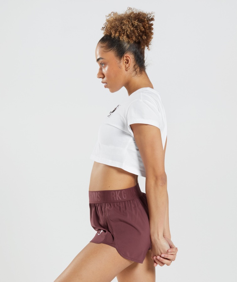 Paquete De Pegatinas Gymshark Camiseta Corta Blanca