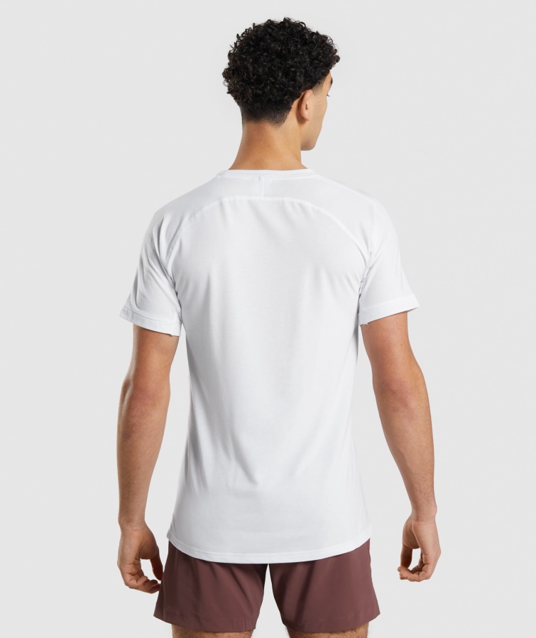 Gymshark Studio Amplificar Camiseta Blanca