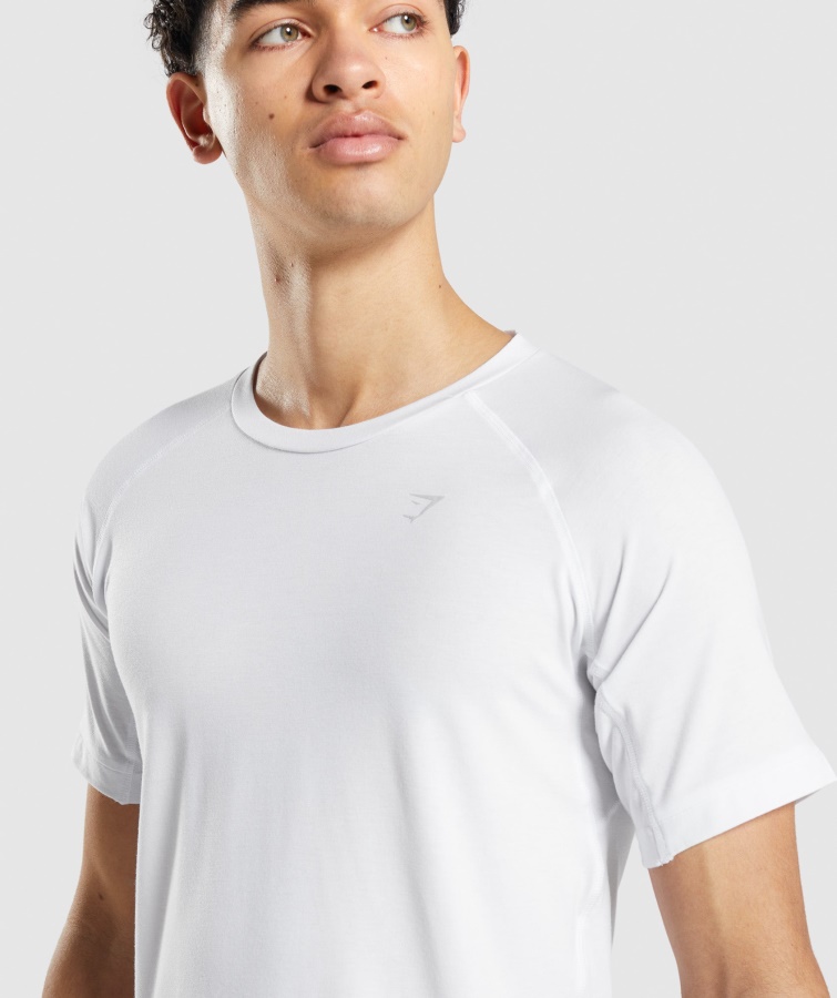 Gymshark Studio Amplificar Camiseta Blanca