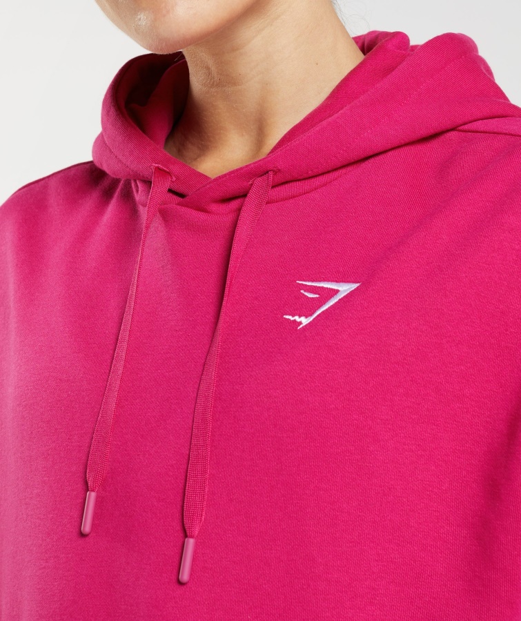 Gymshark Training Boyfriend Sudadera Con Capucha Rosa Magenta