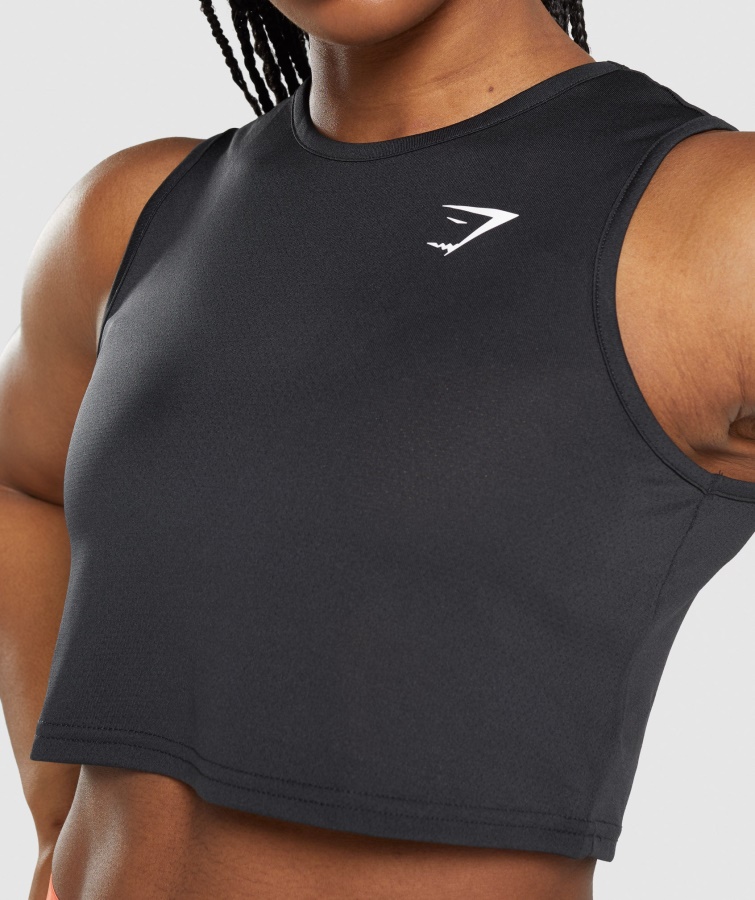 Camiseta Sin Mangas De Entrenamiento Gymshark Negra